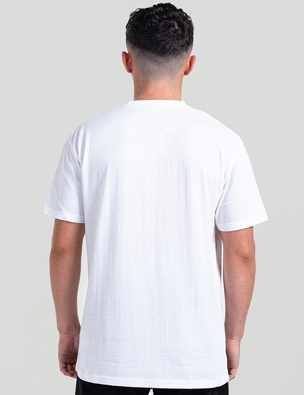 Unisex Adult White t-shirt back